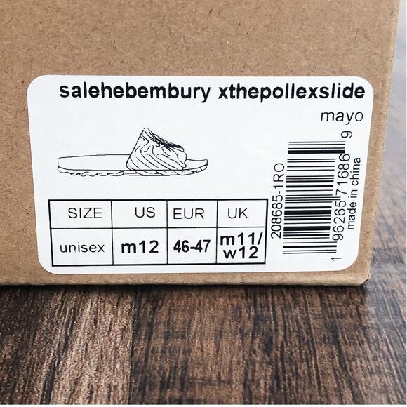 Crocs X Salehe Bembury The Pollex Slide Sandal Lightweight Size 12 Mayo Cream - Picture 8 of 9